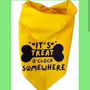 It’s Treat O’clock Somewhere Dog Bandana